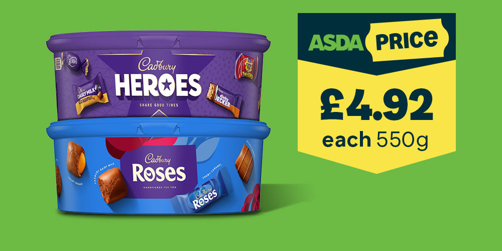 £4.92 Christmas Sharing Tubs. That’s Asda Price.