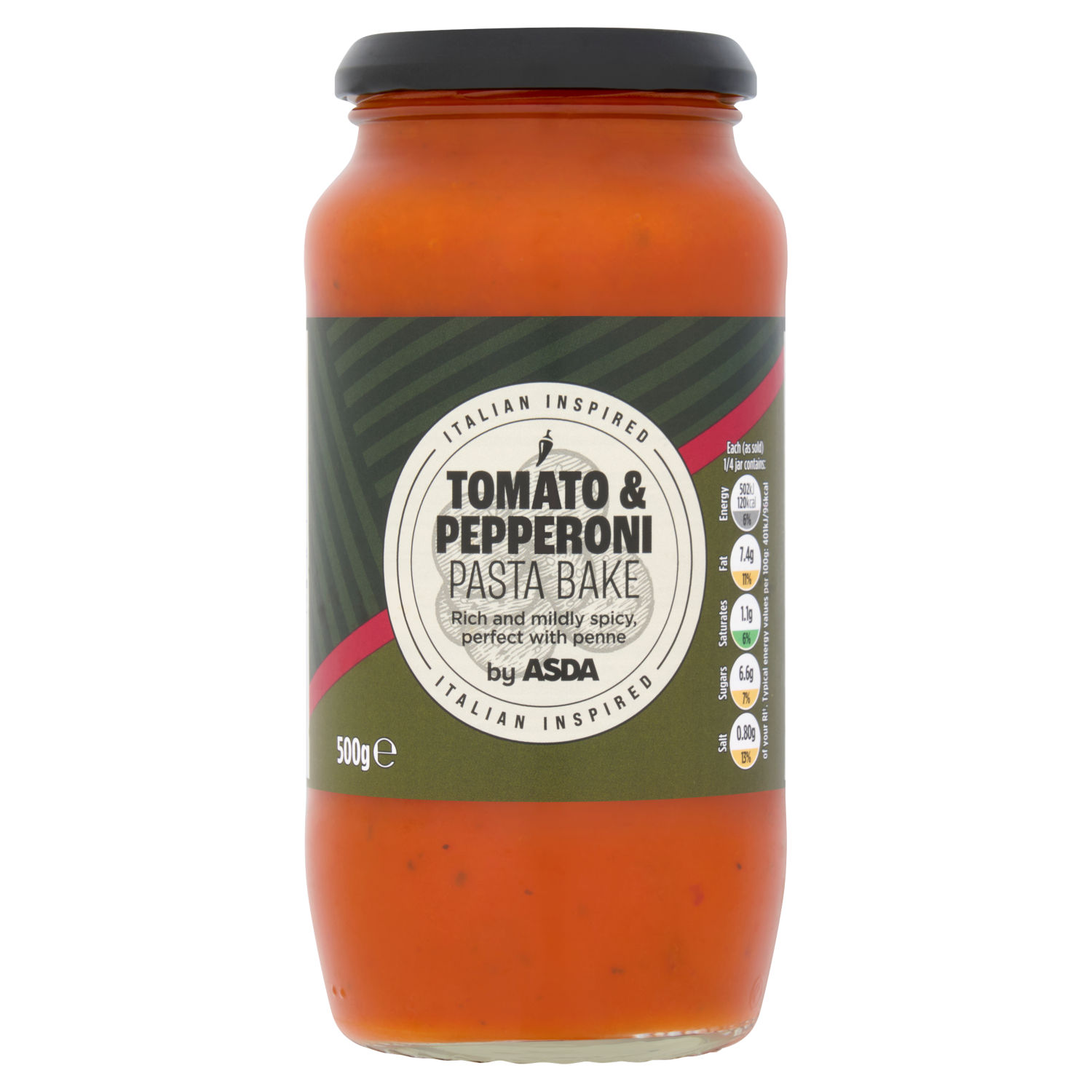 ASDA Tomato & Pepperoni Pasta Bake Sauce 500g