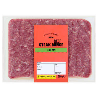 ASDA Beef Mince 15% Fat 500g
