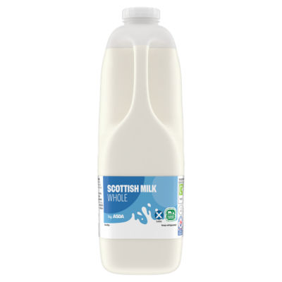 ASDA Whole Scottish Milk 2 Pints/1136ml