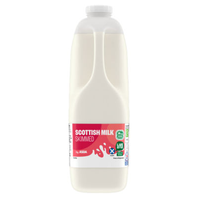 ASDA Skimmed Fresh Milk 2 Pints/1136ml