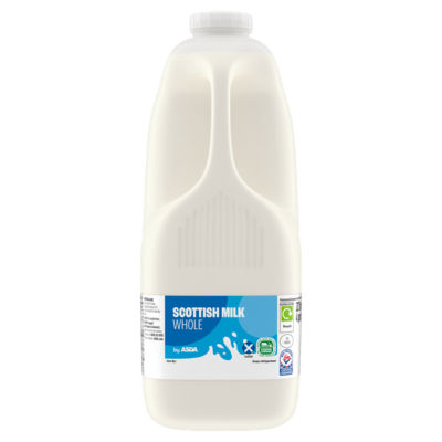 ASDA Whole Scottish Milk 4 Pints/2272ml