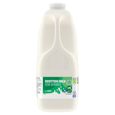 ASDA Scottish Milk Semi Skimmed 4 Pints/2272ml