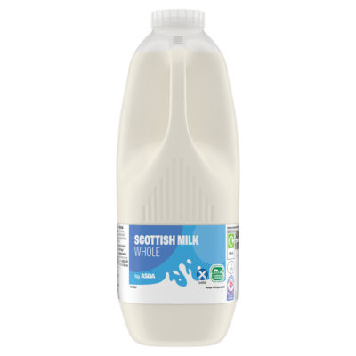ASDA Scottish Milk Whole 6 Pints 3408ml