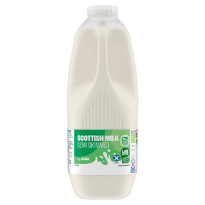 ASDA Scottish Milk Semi Skimmed 6 Pints 3408ml