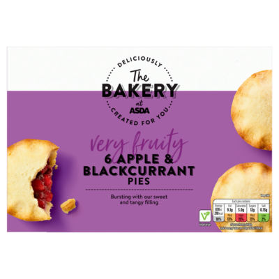 The BAKERY at ASDA The Bakery at  6 Apple & Blackcurrant Pies