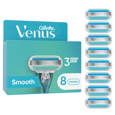 Gillette  Smooth Women’s Blades with 8 Refill Blades Cartridges