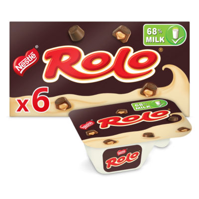Nestle Rolo Toffee Yogurt with Mini Rolo Chocolates 6 x 107g (642g)