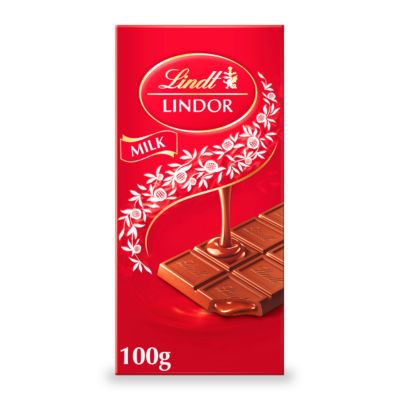 Lindt Lindor Milk Chocolate Bar 100g - ASDA Groceries