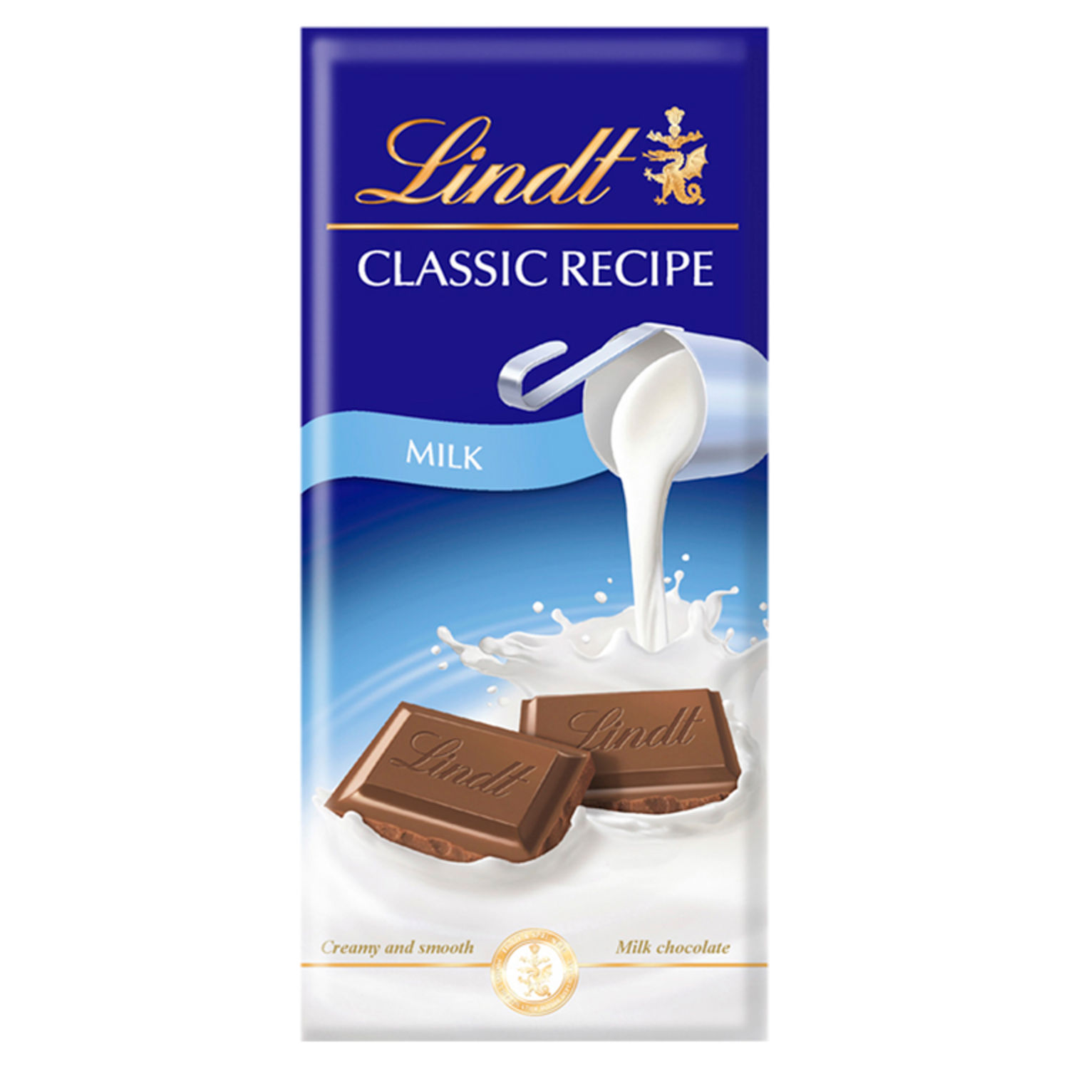 Lindt Classic Recipe Milk Chocolate Bar 100g