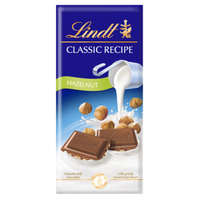 Lindt Classic Recipe Milk Hazelnut Chocolate Bar 100g