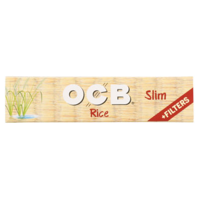 OCB Rice Slim Rolling Papers with Filters 32 Pack