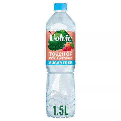 Volvic Touch Of Fruit Peach & Raspberry Sugar Free Still Flavoured Water 1.5L