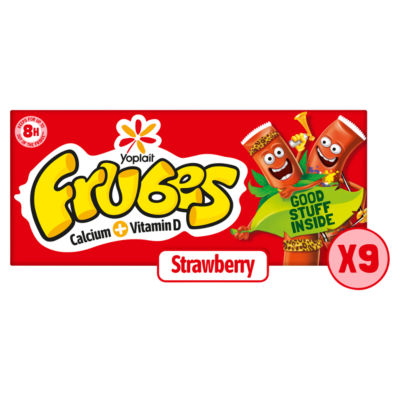 Frubes Strawberry Kids Yoghurt Tubes Multipack 9x37g