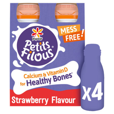 Petits Filous Strawberry Flavour 4 X 100G (400G)