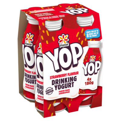 Yop Strawberry Yoghurt Drink 4 x 180g