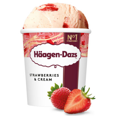 Haagen-Dazs Strawberries & Cream Ice Cream 400G
