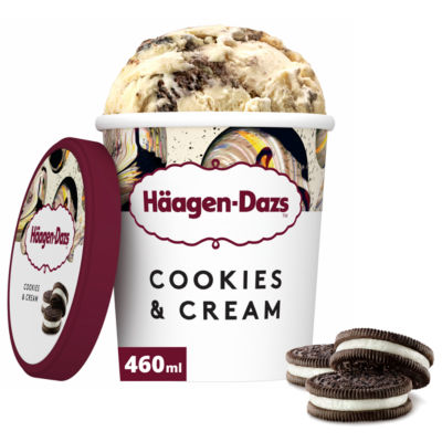 Haagen-Dazs Cookies & Cream Ice Cream 460Ml