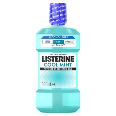 Listerine Cool Mint Mild Taste Alcohol Free Mouthwash 500Ml