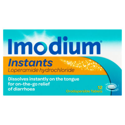 Imodium Instants For On-The-Go Diarrhoea Relief 12 Tablets