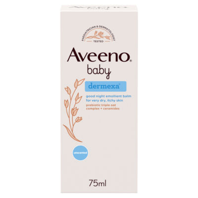 Aveeno Baby Dermexa Good Night Emollient Balm, 75 ml
