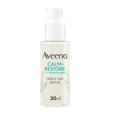Aveeno Face CALM & RESTORE Oat Serum Face Moisturiser Cream 30ml