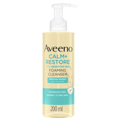 Aveeno Face Calm+Restore Foaming Cleanser 200Ml