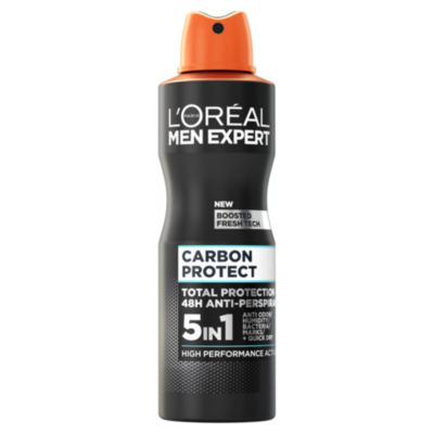 L'oreal Men Expert L'oréal Men Expert Carbon Protect Anti-Perspirant 5In1 Men's Spray Deodorant [250Ml]