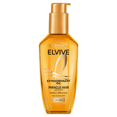 L'oreal Elvive L'oreal Paris Elvive Extraordinary Oil Serum: Nourishes, 6X Shine, Heat Protect, All Hair, 100Ml