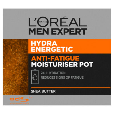 L'Oréal Paris Men Expert Hydra Energetic Moisturiser – 50ml | Refreshes Skin | Restores Hydration | Provides 24H Comfort