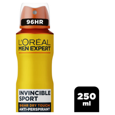 L'Oreal Men Expert Invincible Sport 96H Anti-Perspirant Spray Deodorant 250ml