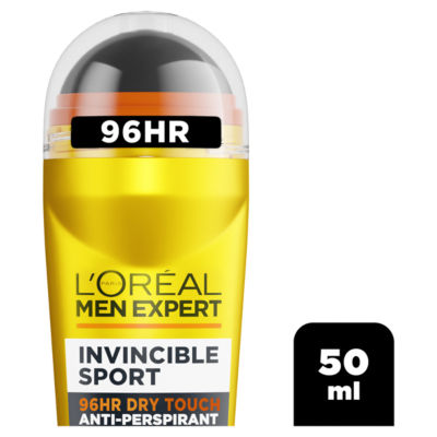 L'oreal Men Expert Men Expert Invincible Sport Roll-On, 96H With Magnesia, 50Ml