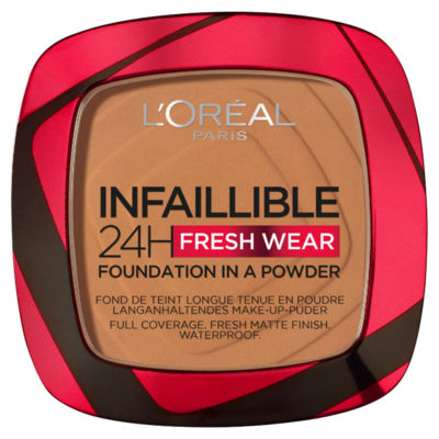 L'Oréal Paris Paris Infallible 24H Fresh Wear Foundation in a Powder Shade 330 Hazelnut