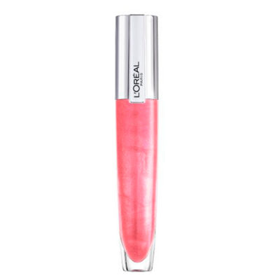 L'oreal Paris Rouge Signature Plumping Sheer Pink Lip Gloss 406 Amplify
