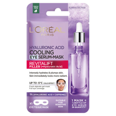 L'Oréal Paris L’Oreal Paris Hyaluronic Acid Cooling Eye Serum-Mask [with Hyaluronic acid + Caffeine] – 11g