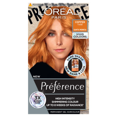 L'Oréal Preference L'Oreal Paris Preference Permanent Gel Hair Dye - Copper 7.432