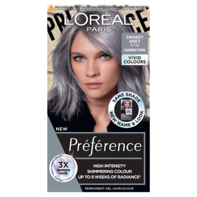 L'Oréal Preference L'Oreal Paris Preference Vivids 9.11 Smokey Grey Permanent Hair Dye