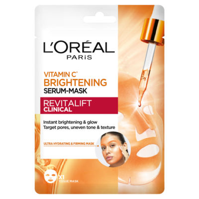 L 'Oreal L'Oréal Paris Vitamin C* Instant Brightening Serum Mask, 26g