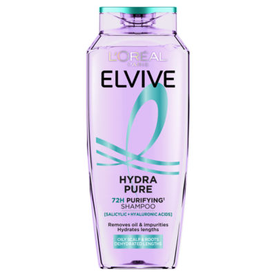 L'oreal Paris L'oréal Paris Elvive Hydra Pure 72H Purifying Shampoo, For Oily Scalp & Dehydrated Lengths, 250Ml