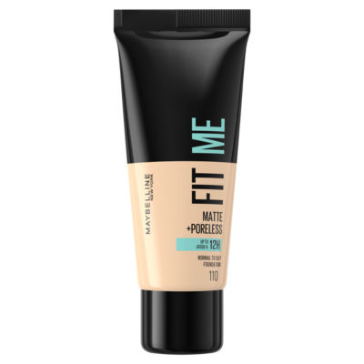 Maybelline Fit Me Matte + Poreless Medium Coverage Normal To Oily Skin Foundation 110 Porcelain