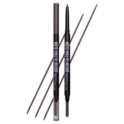 Maybelline Women's Express Brow Ultra Slim Defining Natural Fuller Looking Brows Eyebrow Pencil in Black Brown