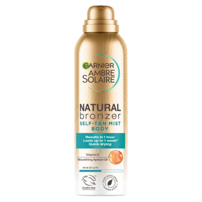 AMBRE SOLAIRE No Streaks Bronzer Medium Self Tan Body Mist 150ml