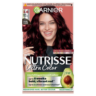Garnier Nutrisse Ultra Color Intense Permanent Colour - Dark Cherry 2.60