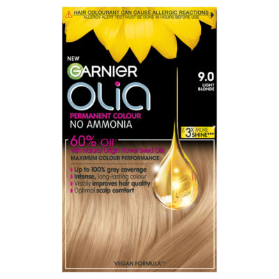 Olia Garnier Olia No Ammonia Permanent Hair Dye - 9.0 Light Blonde