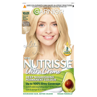 Garnier Nutrisse Creme Natural Baby Blonde 10.01 Permanent Hair Colour 2 Pack - Image 10