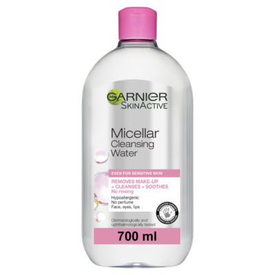 Garnier Micellar Water, Gentle Face Cleanser & Makeup Remover For Sensitive Skin, 700Ml