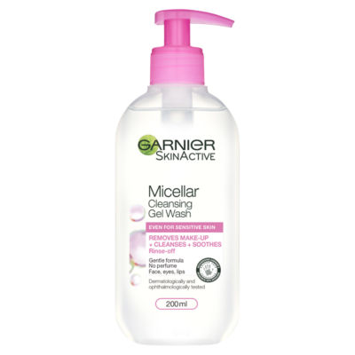 Garnier Micellar Gel Face Wash Cleanser For Sensitive Skin 200Ml