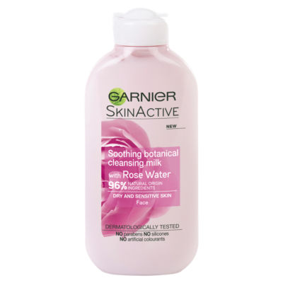 Garnier Natural Rose Cleansing Milk Sensitive Skin 200Ml