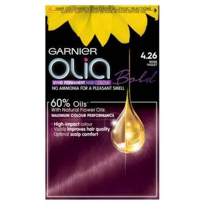 Garnier Olia 4.26 Rose Violet No Ammonia Permanent Hair Dye