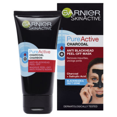 Garnier Pure Active Anti-Blackhead Charcoal Peel-Off Face Mask 50Ml